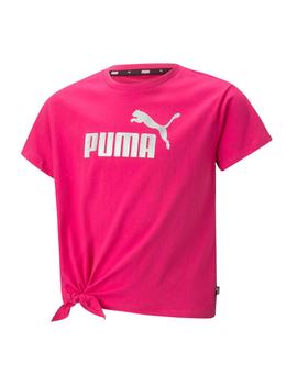Camiseta Puma Logo Knotted Niña Rosa