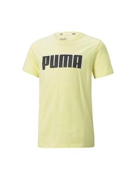Camiseta Puma Niño Alpha Graphic Amarillo