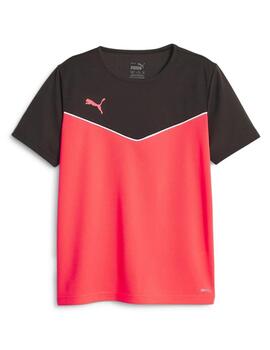 Camiseta Puma Individual Rise B Coral/Negro