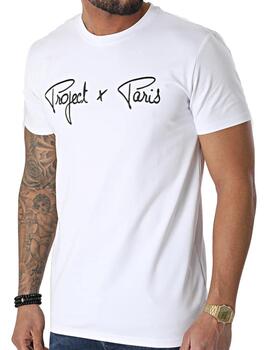 Camiseta Project X Paris Bordado Blanco/Negro