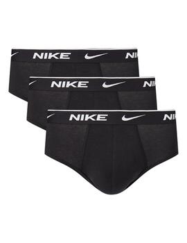 Slip Nike Brief 3PK Negro/Negro/Negro