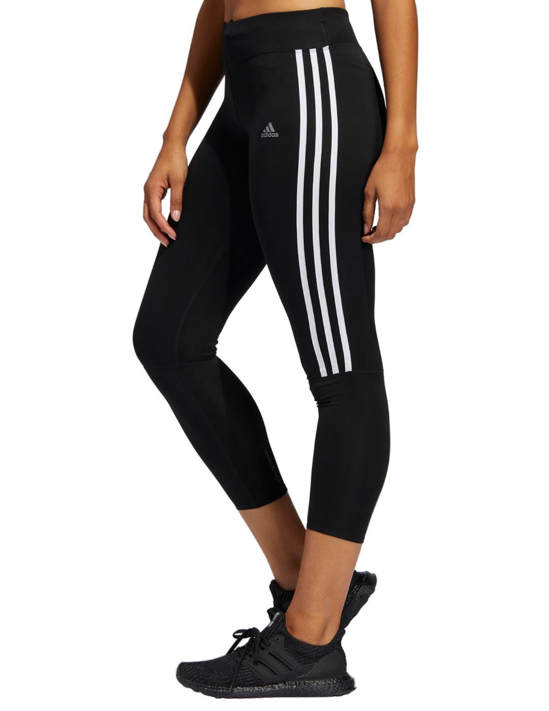 adidas 3S - Negro - Mallas Fitness Mujer, Sprinter