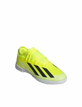 Bota Adidas X Crazyfast League IN J Amarillo Neon