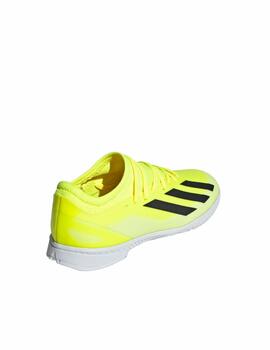 Bota Adidas X Crazyfast League IN J Amarillo Neon