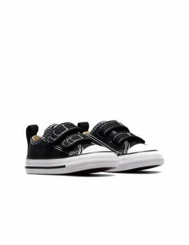 Zapatilla Converse AS 2V Baja Lona Bebé Negro