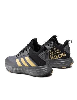 Zapatilla Adidas Ownthegame 2.0 K Gris/Oro/Negro