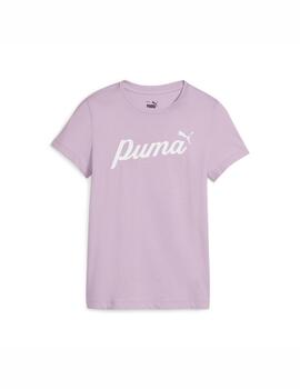 Camiseta Puma K ESS Plus Blossom Malva