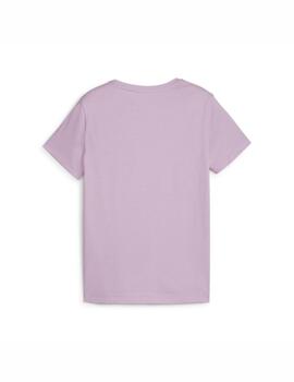 Camiseta Puma K ESS Plus Blossom Malva