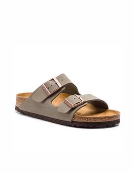 Sandalia Birkenstock W Arizona BS Nobuck Acero