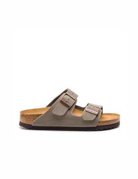 Sandalia Birkenstock W Arizona BS Nobuck Acero