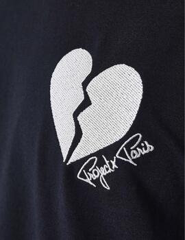 Camiseta Project X Corazon Brisé BKGG Negro/Gris