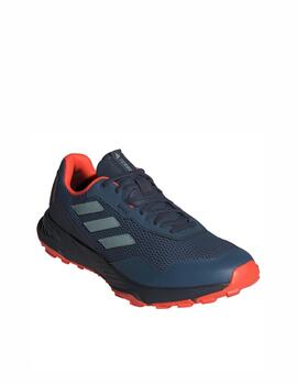 Zapatilla Adidas M Tracefinder Azul/Naranja