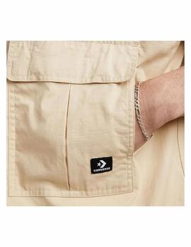 Camisa Converse Elevated Woven Beige