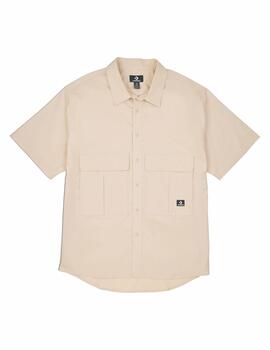 Camisa Converse Elevated Woven Beige