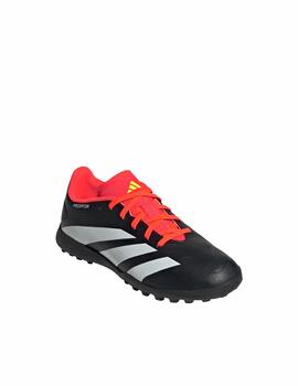 Bota Adidas J Predator League Turf Negro/Naranja