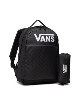 Mochila Vans Old Skool Cuadros Negro