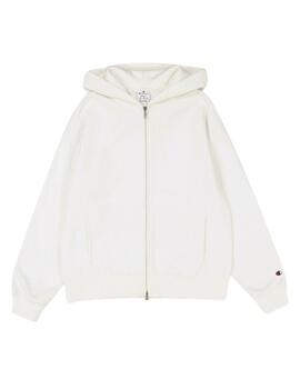 Chaqueta Champion W Hooded Full Blanca para mujer