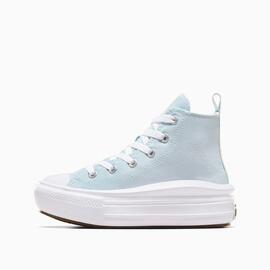 Zapatilla Converse Move Alta Lona PS Celeste para niño