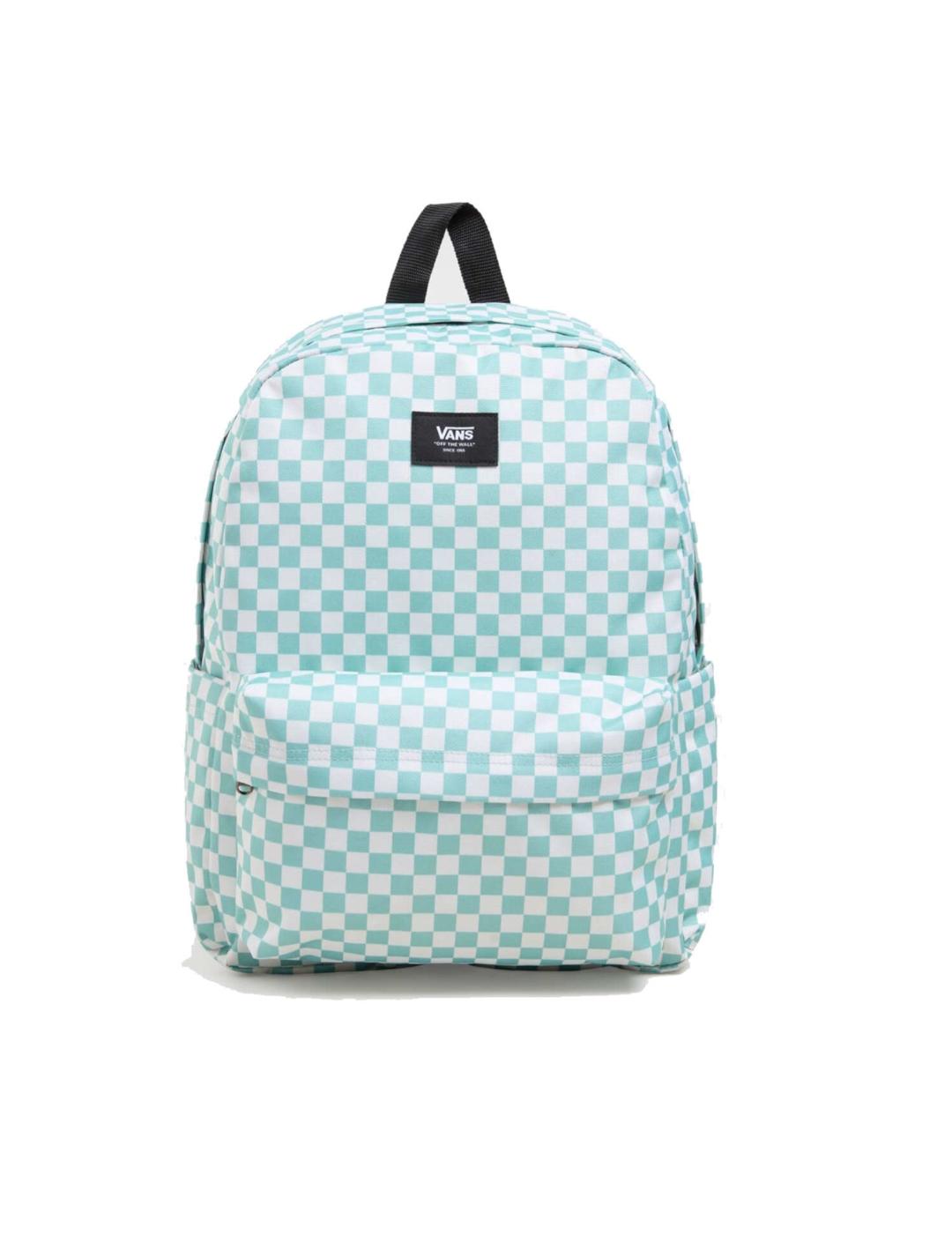 Mochila Vans MN Old Skool Check Cuadros Turquesa