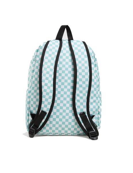 Mochila Vans MN Old Skool Check Cuadros Turquesa