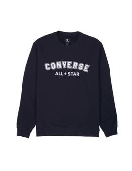 Sudadera Converse U Go-To Standard Negro/Blanco