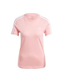 Camiseta Adidas W 3S Essentials Slim Rosa