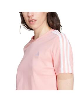 Camiseta Adidas W Essentials Slim Rosa