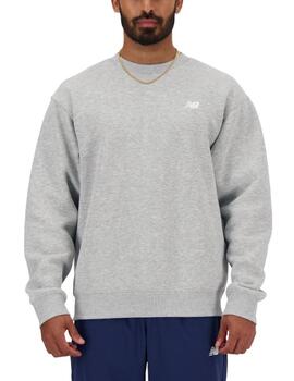 Sudadera New Balance M Sport Ess Fleece Crew Gris Hombre