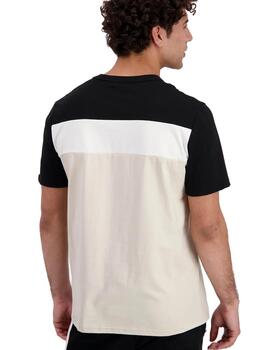 Camiseta Lecoq Contemporain SS Nº2 Negro y beige para hombre