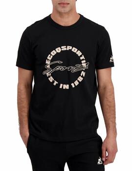 Camiseta Lecoq Contemporain SS Nº1 Negro para hombre