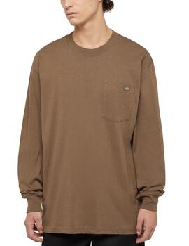 Camiseta Dickies M Luray Pocket Marrón para hombre