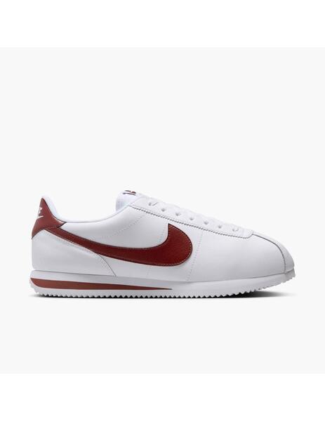 Zapatilla Nike M Cortez Leather Blanco Granate