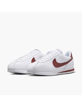 Zapatilla Nike M Cortez Leather Blanco/Granate