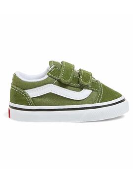 Zapatilla Vans TD Old Skool V Verde/Blanco