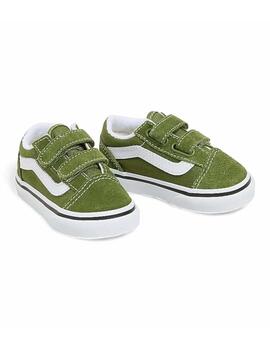 Zapatilla Vans TD Old Skool V Verde/Blanco