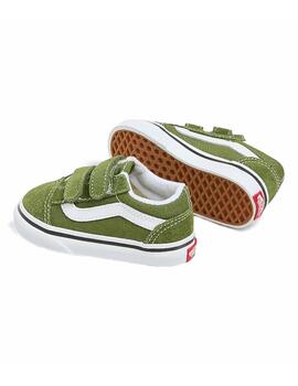 Zapatilla Vans TD Old Skool V Verde/Blanco