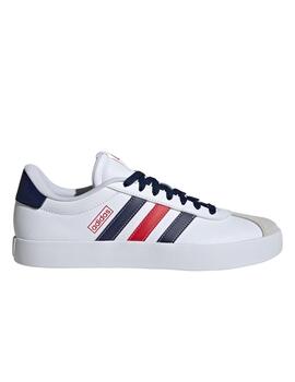 Zapatilla Adidas M VL Court 3.0 Blanco/Marino/Rojo