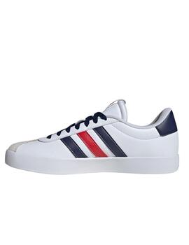 Zapatilla Adidas M VL Court 3.0 Blanco/Marino/Rojo