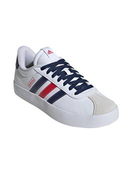 Zapatilla Adidas M VL Court 3.0 Blanco/Marino/Rojo