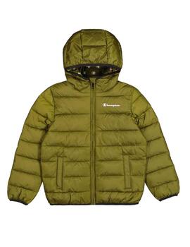 Cazadora Champion B Hooded Verde para niño