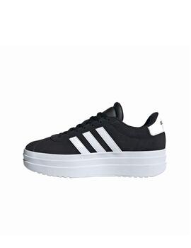 Zapatilla Adidas J VL Court Bold Negro/Blanco