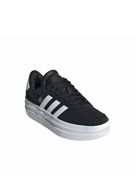 Zapatilla Adidas J VL Court Bold Negro/Blanco