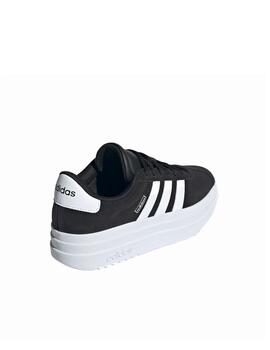 Zapatilla Adidas J VL Court Bold Negro/Blanco