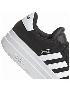 Zapatilla Adidas J VL Court Bold Negro/Blanco