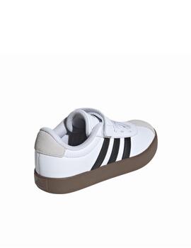 Zapatilla Adidas C VL Court 3.0 EL Blanco/Negro