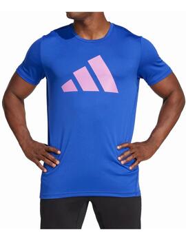 Camiseta Adidas M Run It Royal/Rosa