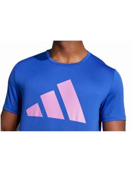 Camiseta Adidas M Run It Royal/Rosa