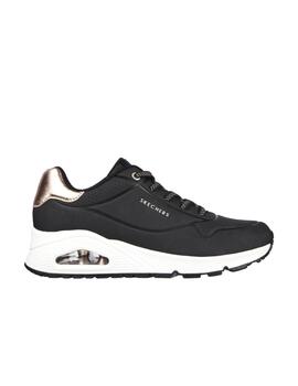 Zapatilla Skechers W Uno Shimmer Away BLK