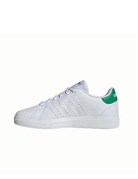 Zapatilla Adidas J Advantage Base 2.0 Blanco/Verde