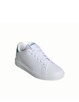 Zapatilla Adidas J Advantage Base 2.0 Blanco/Verde